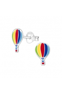 Obrázok pre Detské strieborné náušnice napichovacie Balóny