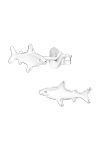 Obrázok pre Strieborné náušnice napichovacie Žraloky