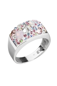 Obrázok pre Strieborný prsteň s krištálmi Swarovski ružový 35014.3 magic rose